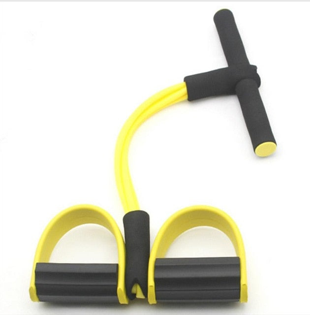 Fitness Gum 4 Tube Resistance Bands Latex Pedal