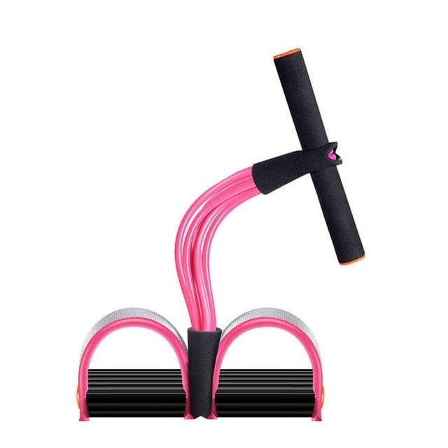 Fitness Gum 4 Tube Resistance Bands Latex Pedal