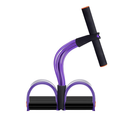 Fitness Gum 4 Tube Resistance Bands Latex Pedal